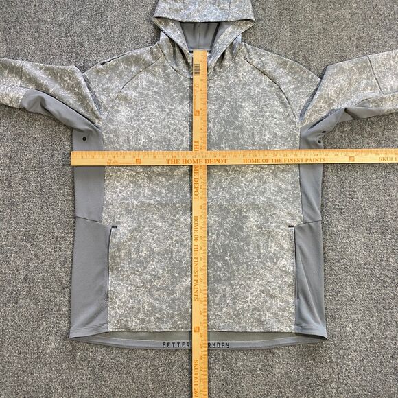 Lululemon Textured Tech Hoodie Adult XXL Gray White Tie Dye Active Training - Picture 8 of 16